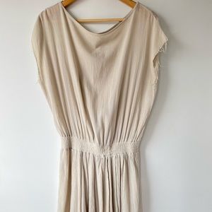 Black Crane Grey Gauze Dress